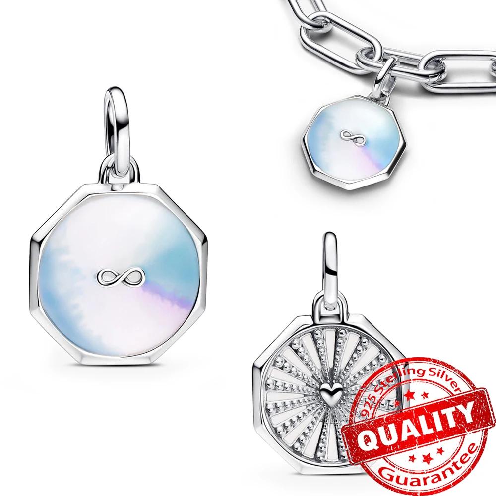 New Copper Me Series Infinity & Wing Medallion Charm Snake Pearlescent Mini Dangle Charm Fit Original Bracelet
