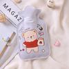 1Pc Kawaii 350Ml Plush Hand Warmer Cute Cartoon Girl Heart Y2K Carry-On Water-Filled  Water Bag Keep Warm