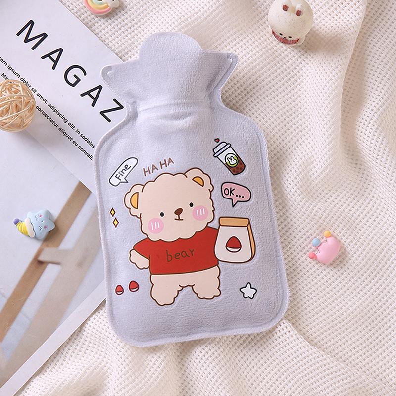 1Pc Kawaii 350Ml Plush Hand Warmer Cute Cartoon Girl Heart Y2K Carry-On Water-Filled  Water Bag Keep Warm