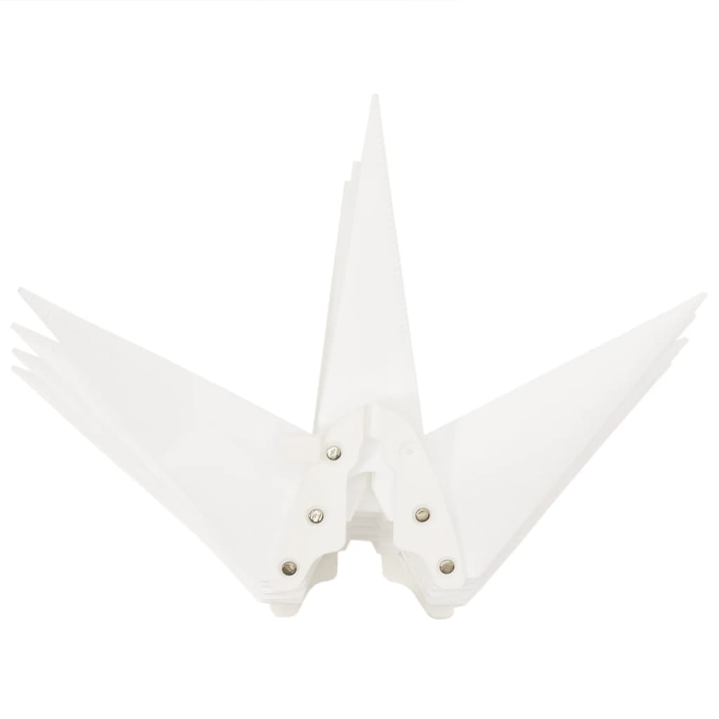 Foldable LED Christmas Star White 43 cm