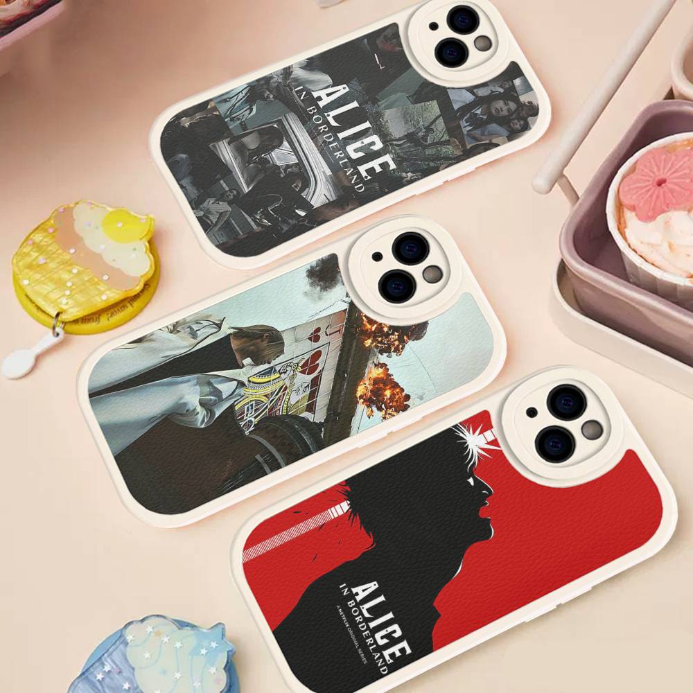 Alice In Borderland TV Suspense Phone Case For IPhone 16 15 14 13 12 11 Pro Max Plus Leather Cover
