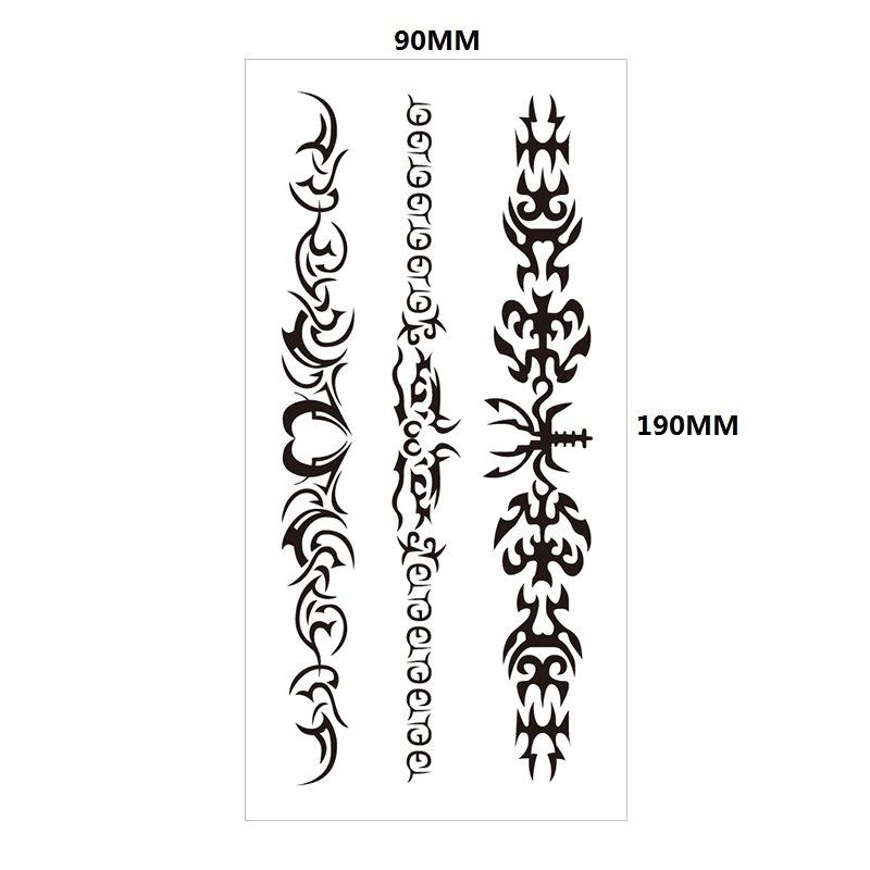 English Tattoo Sticker Feather Red Lip Totem Arm Circle Set Simulation Waterproof Tattoo Sticker