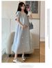 Elegant Korean-Style Maternity Dress 2026: Fresh, Loose, and Lightweight Over-the-Knee Summer Dress