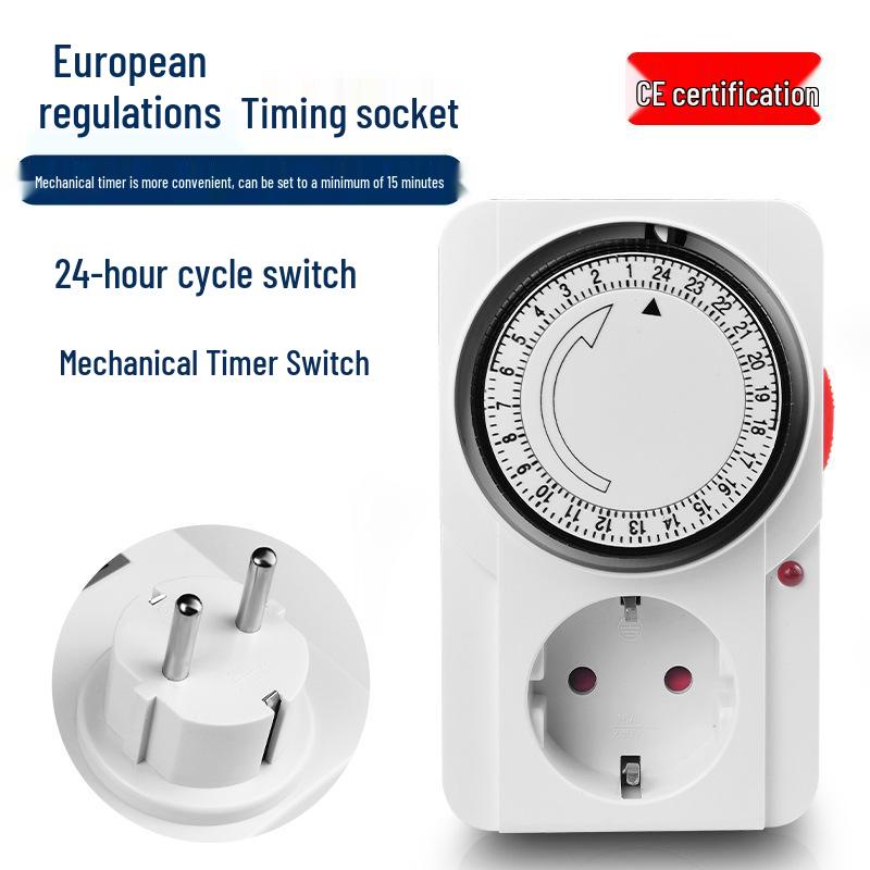 24-Hour US Mechanical Timer Switch Socket Controller
