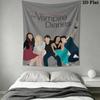 The Vampire Diaries Wall Tapestry Aesthetic Wall Hanging Printed Fabric Blanket Decorative Tapestries for Bedroom Living Room Home Decor