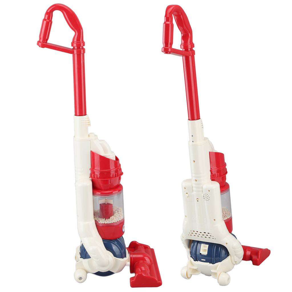 Vacuum Cleaner Toy Red Easy To Grip Detachable Working Suction Toy for Kids Over 3 Yeas Old