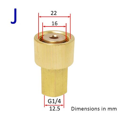 High Pressure Water Gun Connector 1/4 Adapter For Karcher For Nilfisk Snow Foam Lance Nozzle Soap Gun Car Washer Accessories