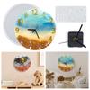 Clock Silicone Mold Clock Alarm Resin Mold Round Timer-Epoxy Casting Mold for DIY Resin Crafts Home Wall Decorations