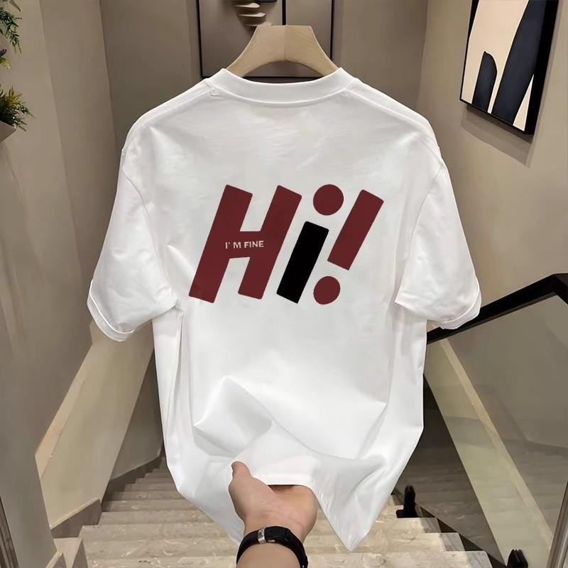 2026 New Unisexs Summer Tshirt 100 Pure Cotton Printed Graphic Loose Fit Versatile Trendy Highquality