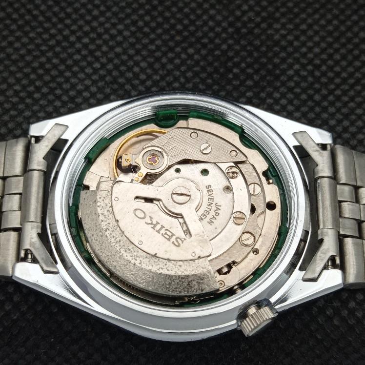 CEAS BĂRBAȚI D/D ALB SEIKO 5 AUTOMAT 6309A JAPONIA VINTAGE RECONDITIONAT a318611-9 Seiko-a318611-1