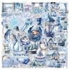 50Pcs Cute Cartoon Blue Winter Graffiti Stickers Decoration Decals Laptop Notebook Phone Stationery Scrapbooking Sticker