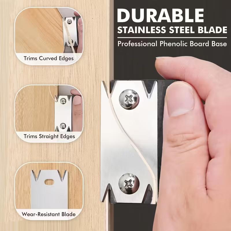 New Manual Edge Trimmer Right Angle Woodworking Plane Edge Sealing Blade Wood Chamfer and Rounded Blade Woodworking Hand Tool