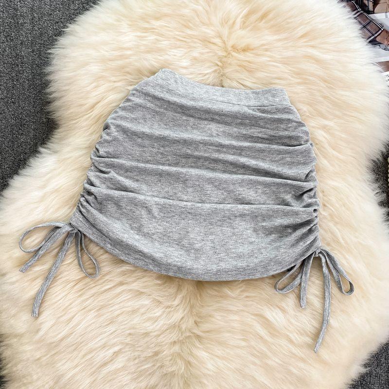 

Fashion Sexy Lace-up Dancing Fitness Skirt Drawstring