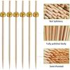 200 Pcs Cocktail Picks, 4.7 Inch Toothpicks for Appetizers, Bamboo Cocktail Sticks Skewers for Drinks, Desserts, Charcuterie, Wedding Party Fancy