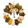 Pre-Cut Fabric Strips Fabric Poke Wreath DIY Kit Christmas Wreath Making Set  Beginner-Friendly