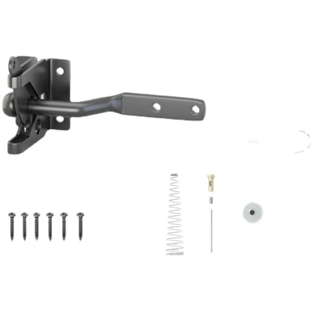 Steel Spring Cable Self Locking Gate Pull String Carbon Steel Automatic Door Lock Light Open Multifunction Heavy Duty Gate Lock
