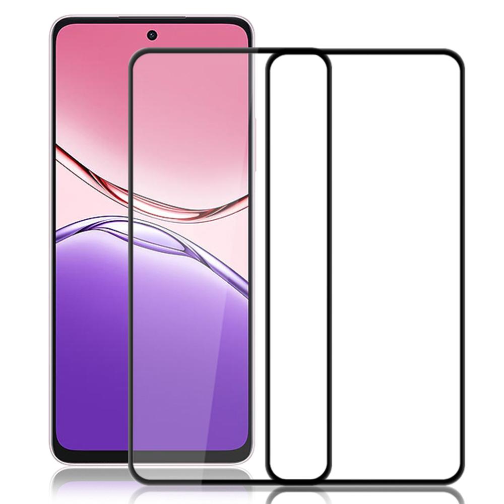 AMORUS 2Pcs For Oppo A5 Pro 5G Screen Protector Shatterproof Silk Printing Tempered Glass Film