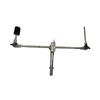 Jazz Drum Cymbal Stand & Cowbell Clamp: Dual-Sided Adapter & Extension Frame