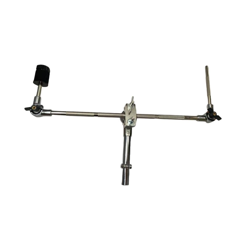 Jazz Drum Cymbal Stand & Cowbell Clamp: Dual-Sided Adapter & Extension Frame