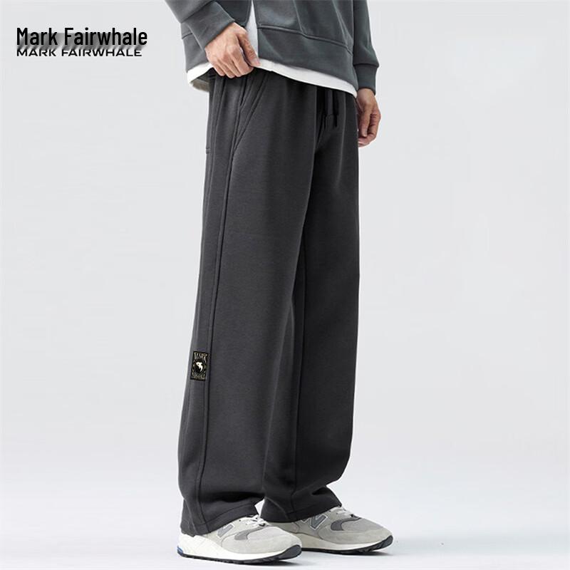 MARK FAIRWHALE Men's Casual Loose Straight-Leg Sweatpants