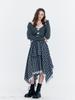 FABRICSEOUL Lace Check Waist Band Skirt