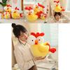 Entzückendes Cartoon-Huhn Plüschtier Kuschelpartner für Kinder Geburtstagsgeschenk Weich und lustig