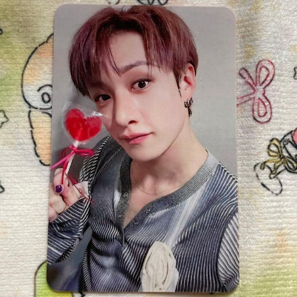 [USED] StrayKids Bang Chan Raku-STAR Winning Streaming Trading Card