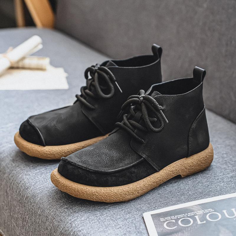 Velké retro boty Martin Britské ležérní retro niche vysoké boty