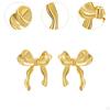 Bow Earrings for Women Versatile Fashion Studs Valentines Shopping Party