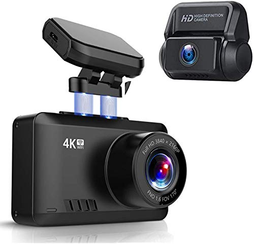 Dash Camera, 4K Front and Rear Camera, 5 Megapixels, 170° Wide Viewing Angle, SONY