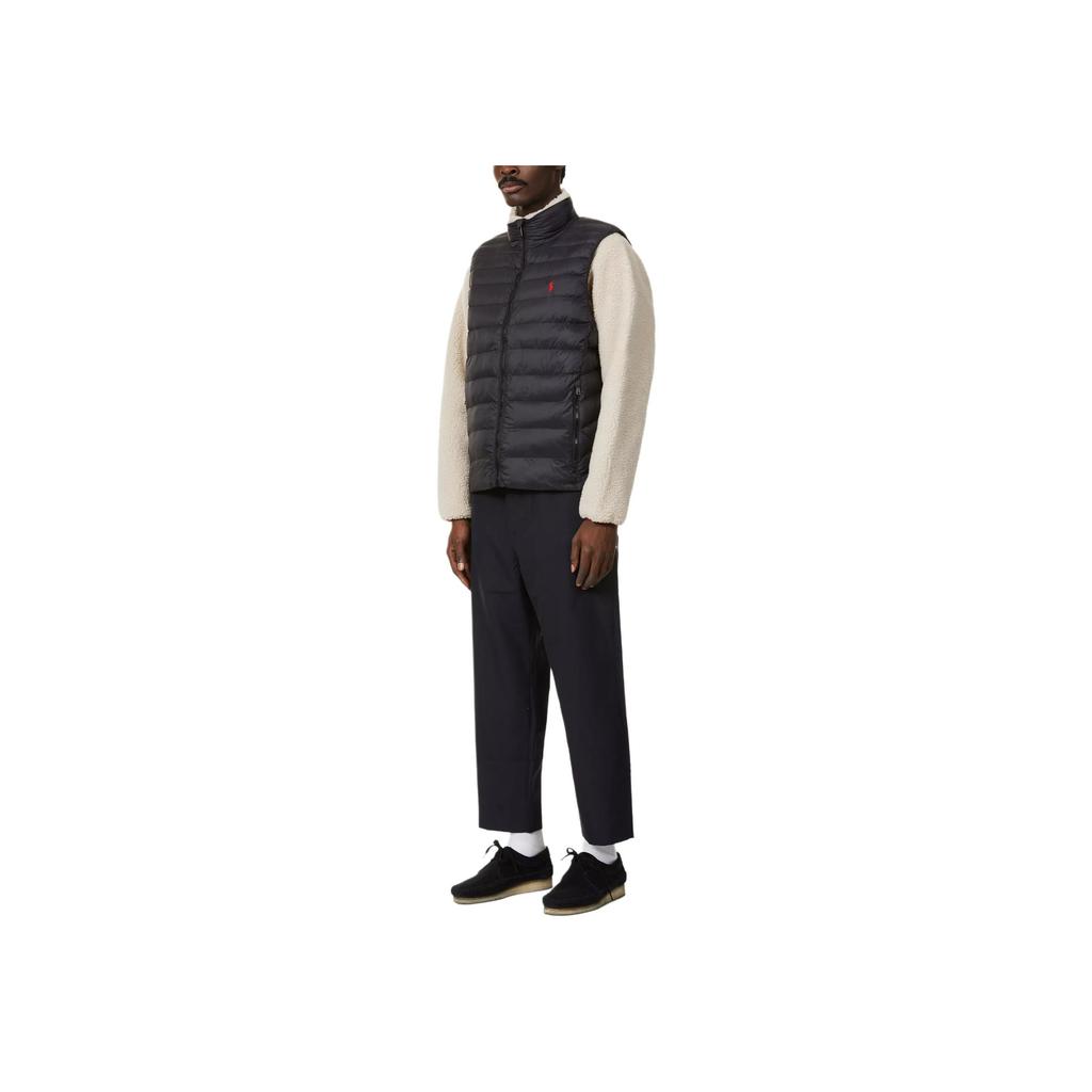 Polo Ralph Lauren Logo Small Pony Embroidered Stand Collar Sleeveless Vest Men vest Black 710949962-002