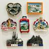 Luxembourg Fridge Magnets Tourism Souvenir Handicraft Resin Refrigerator Magnets Sticker Collection Home Decoration Gift