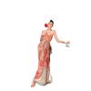 Seaside Vacation Beach Dress French Temperament Tie-dye Tube Top Dress Women's Print Suspender Skirt