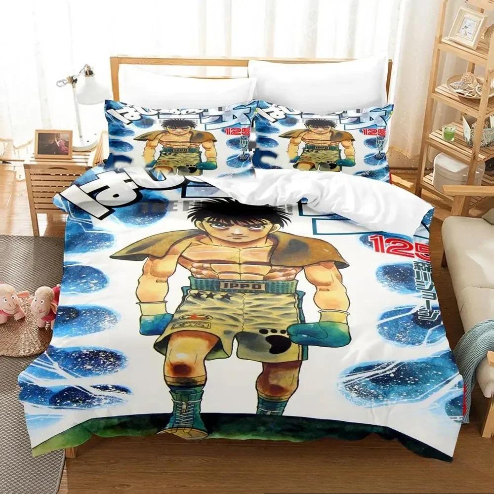 Fighting Spirit Hajime No Ippo Anime Bedding Set Boys Girls Twin Queen King Size Duvet Cover Pillowcase Bed Boys Adult