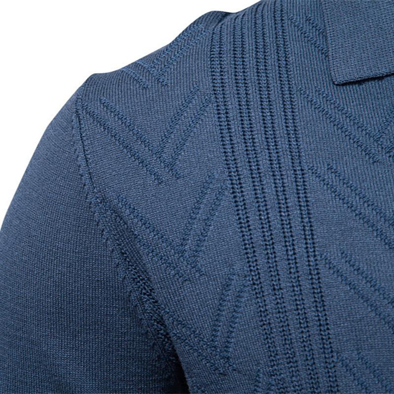 Polo Ralph Lauren 2025 Autumn and Winter New Embroidery Men's Jacquard Sweater Men's Pullover Sweater Solid Color V-neck Knitted Sweater Men