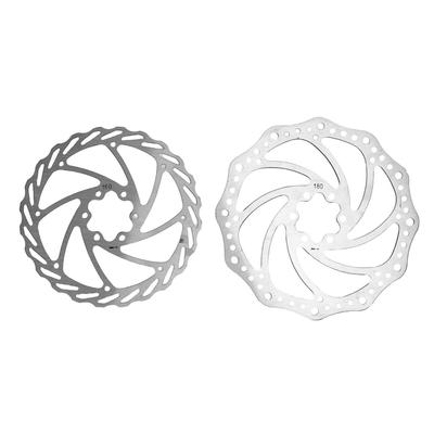 2Pcs Bike Disc Brake Rotor 160mm 180mm 6 Bolt Hole Enhanced Safety Bike Disc Brake for Road Bike