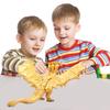 Goldene dreiköpfige Drachenfigur, cooler Kunststoff, realistischer fliegender Drache, Action-Figur, Modell, Ornament, Spielzeug, Desktop-Dekoration, Jungen, Kinder, Erwachsene, Geschenk