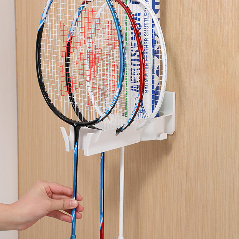Racket Storage Rack Non Perforated Door Rear Rack Home Storage Hanging Shelf No Hole Hanging Shelf