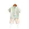 Boys Summer Hanbok Suit Chinese Style Baby Anniversary Dress Full Moon Week Clothes Ancient Costume Fu Style Breathable Performance Outfit