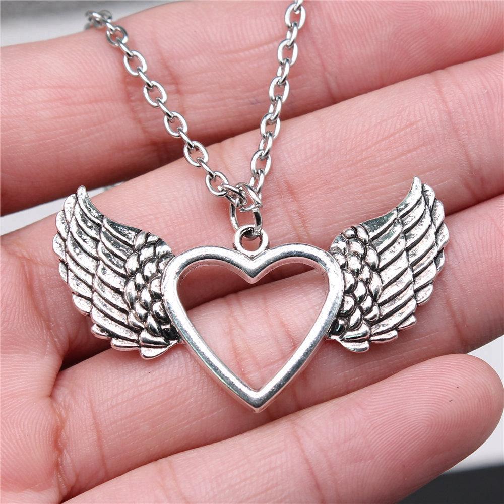 45cm Oder 70cm Lange Kette Halskette Flügel Engel Hochzeitsschmuck Zubehör QN003