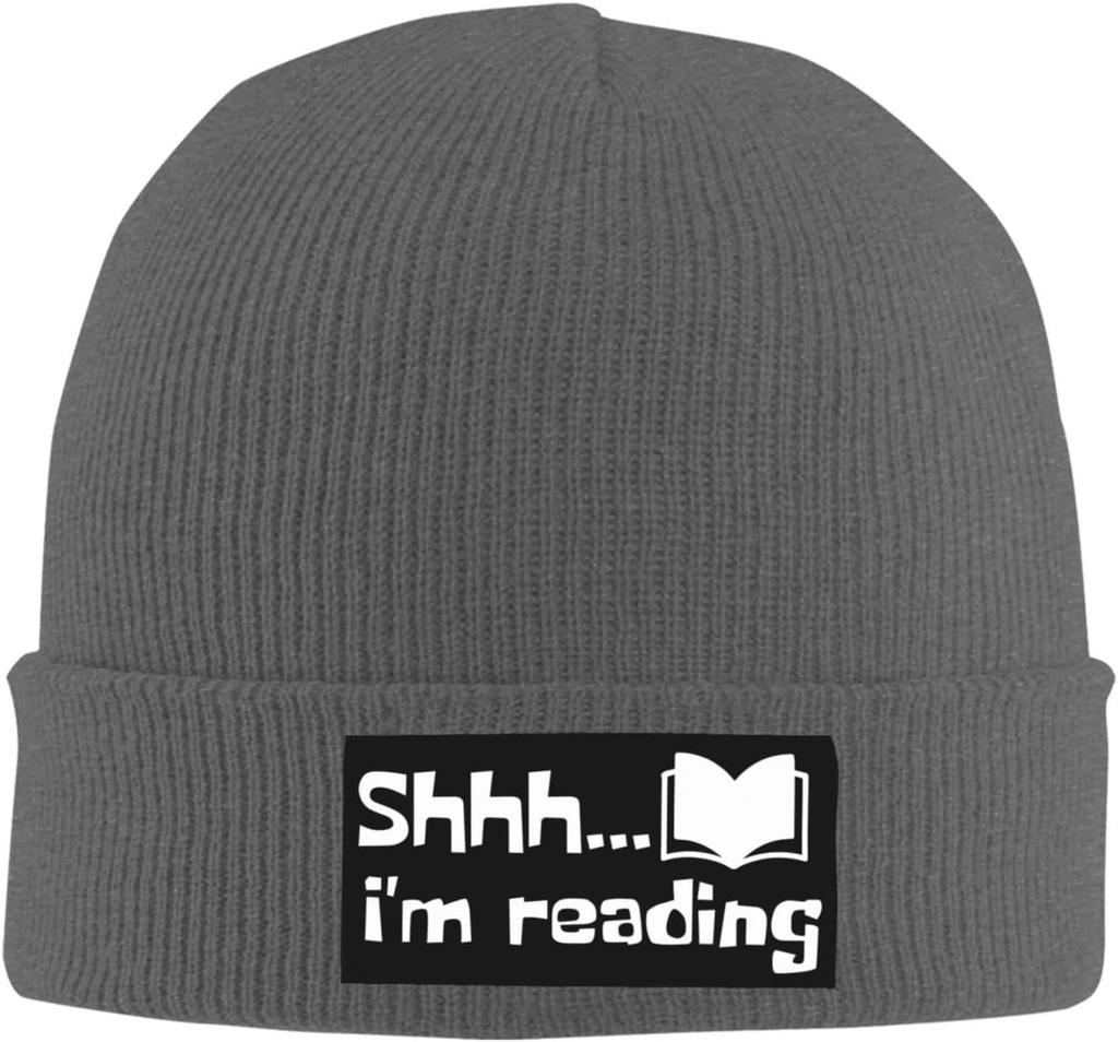 Im Reading HAT For Book Lover Funny Saying Beanie Cap Knit Hat