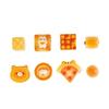 8Pcs Mixed Cartoon Simulation Bakery Resin Charms Play Food Bear Bread Egg Tart Bun Cake Pizza Cat Cheese Bread Diy Decor