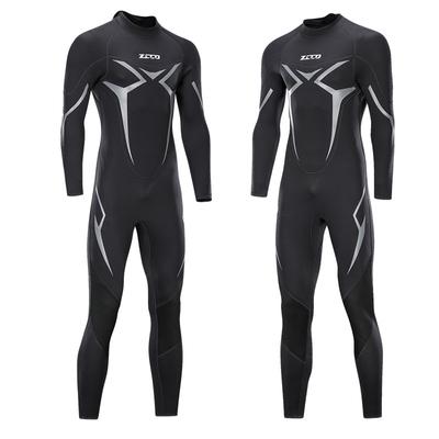 3mm Diving Suit One Piece Men's Warm Super Elastic Wear-resistant Wet Suit Cold Resistant Diving Suit Winter Swimming Suit, SCR