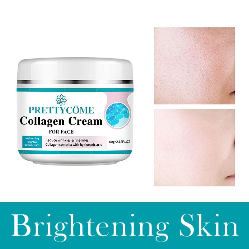 Face Collagen Cream Moisturizing Nourishing Cream Reduce Wrinkles Brightening Skin Facial Cream Face Skin Care