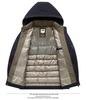 Men's Mid-Age Hooded Plus Size Winter Puffer Jacket - Casual Thick Warm Cotton Coat
