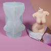 Moule de bougie en Silicone, corps 3D, moulage en résine époxy, fabrication de savon, artisanat, 1 pièce