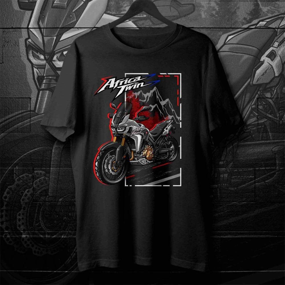 

Honda Mens Womens Tshirt Honda Africa Twin CRF1000L Summer Motorcycle Tee Racing Shortsleeved Spring Cycling Offroad Top 4XL