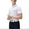 Fila Seria Golf Tricou Polo Monocrom Bărbați topuri Alb-Jad A11M435103F-WT