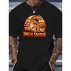 New Men'S Short-Sleeved T-Shirt Summer Fashion Trend Top Printed Men'S Bottoming Shirt Spring And Summer Round Neck Casual Versatile Breathable Top
