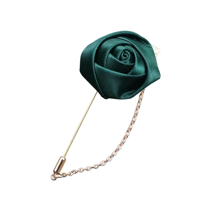 Boutonieră Elegantă din Flori de Mătase pentru Mire și Nuntași Broșă Pin Corsaj pentru Ceremonii de Nuntă și Ocazii Formale
